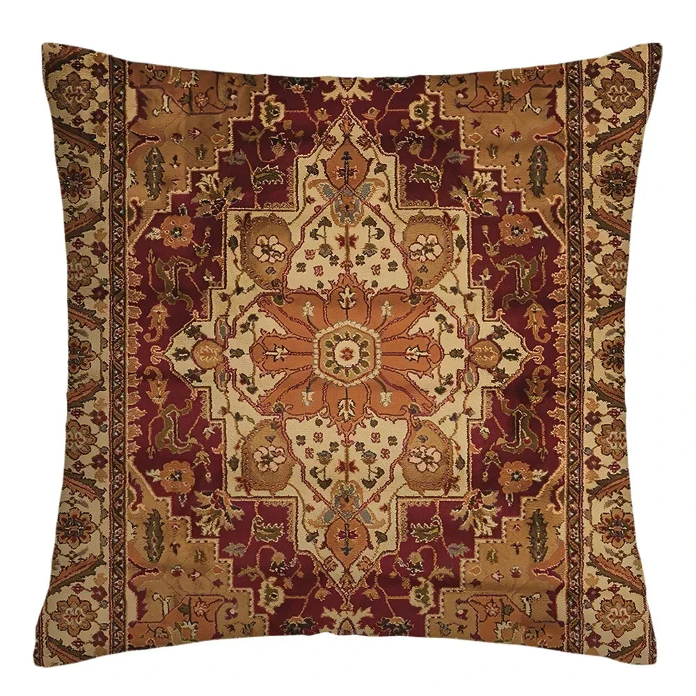 Moroccan ethnic cushion cover, short plush pillowcase 40x40 45x45 50x50 60x60, sofa decorative cushion cover, home decoration