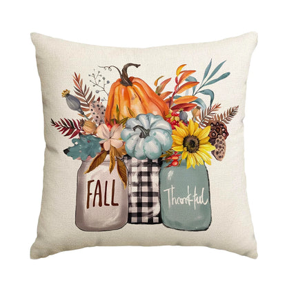 Pillow Covers - Autumn Thanksgiving Set of 1/4, No Core