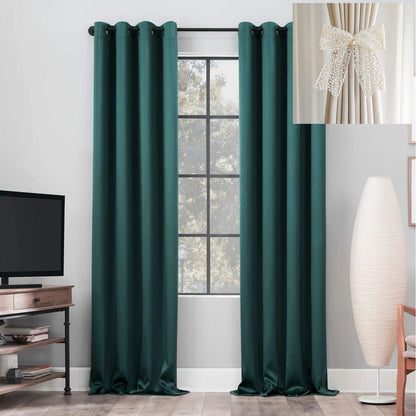 Yellow Blackout Curtains with Black TPU Interlining
