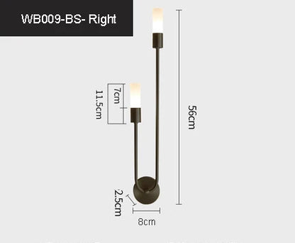 Modern LED Wall Lights Line Lamps Indoor Lighting for Bedroom Bedside TV Background Led Lamps Home Decor Light Fixture