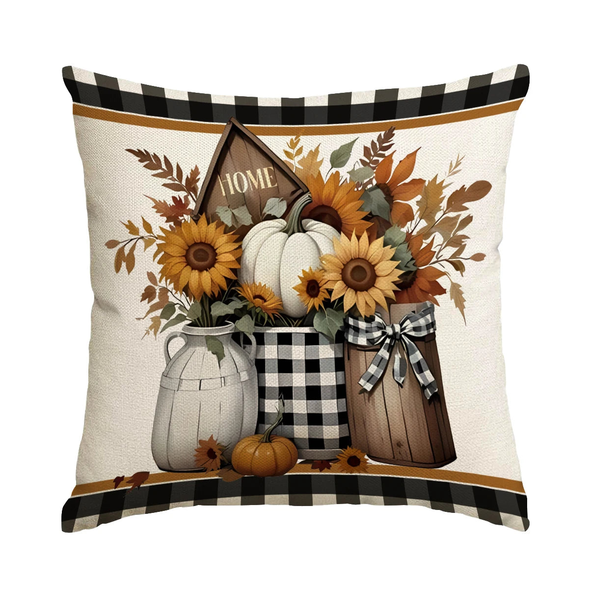 Pillow Covers - Autumn Thanksgiving Set of 1/4, No Core