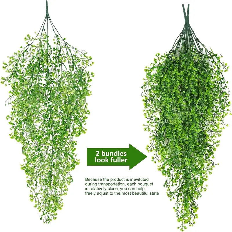 1/2Pcs 80CM Artificial Plants Vine Hanging Leaves Vines for Home Room Decor Garden Wedding Decoration Outdoor Decor Fake Plant