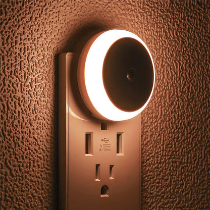Night Lights: LED Night Light Plug-In - Smart Sensor for Bedroom & Hallway