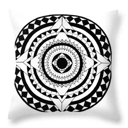 Pillow Cover - Modern Nordic Geometric Black White Design