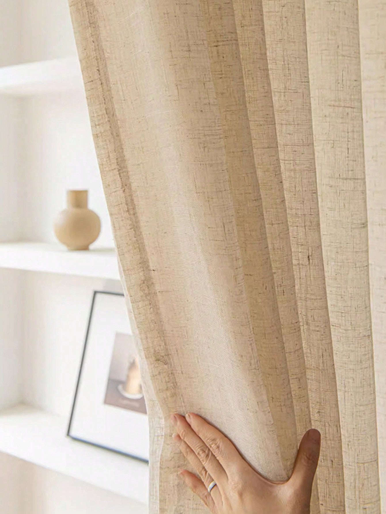 Japanese Linen Curtains: Semi Blackout, Mosquito Proof