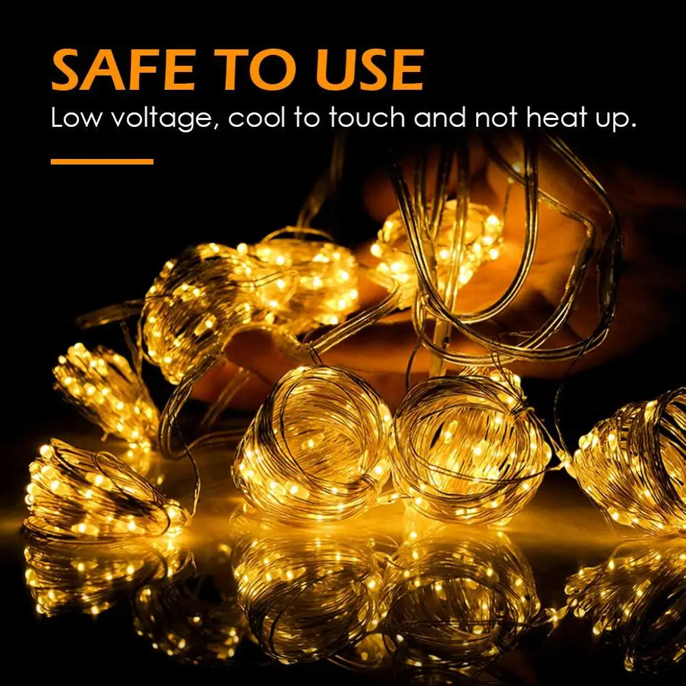 Curtain Lights: Remote Control USB Fairy Lights - 3Mx3M LED Curtain Decor