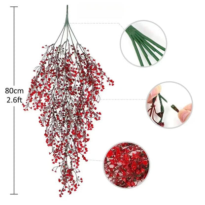 1/2Pcs 80CM Artificial Plants Vine Hanging Leaves Vines for Home Room Decor Garden Wedding Decoration Outdoor Decor Fake Plant