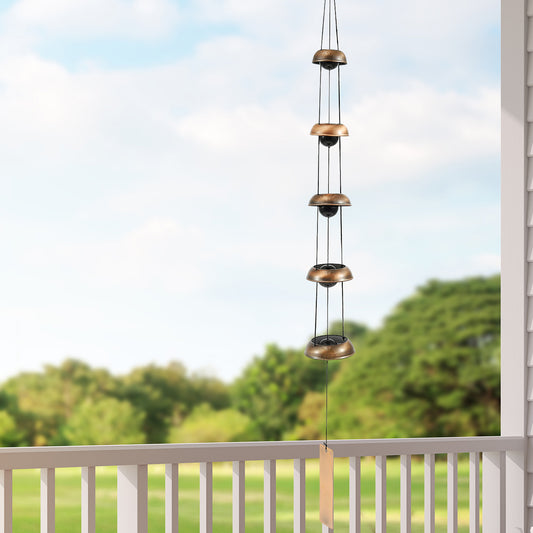 Wind Chime- Red Copper Temple Bells for Kids