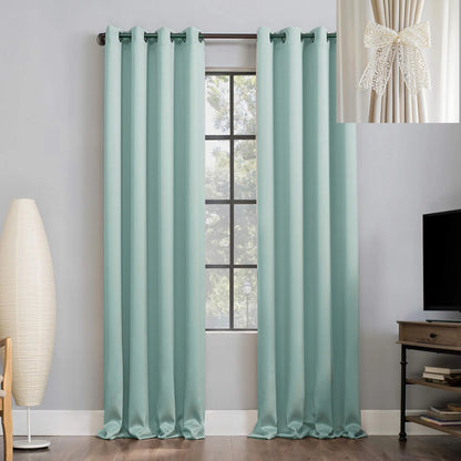 Yellow Blackout Curtains with Black TPU Interlining