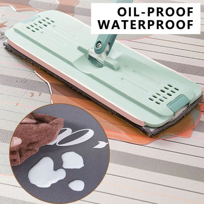 Kitchen Rug Pvc Waterproof Leather Carpet Cute Cartoon Pattern Floor Mat Non-slip Oil-proof Home Decor Rugs Alfombras De Cocina