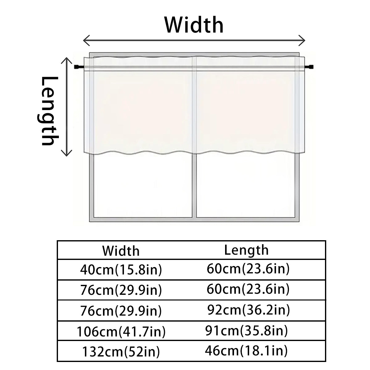 High Blackout Short Curtain, UV Protection for Kitchen