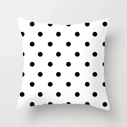 Pillow Cover - Modern Nordic Geometric Black White Design