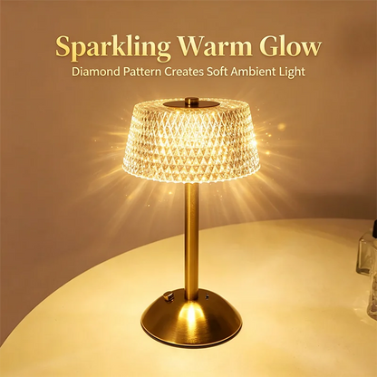Rechargeable LED Night Light Touch Bedroom Night Lamp Bedroom Study Bedside Atmosphere Decoration Glass LED Table Lamps