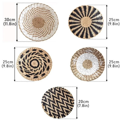 Nordic Woven Wall Art Set - Boho Macrame Decor