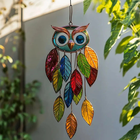 Cute Home Decor Owl Ornament Sun Catcher For Home Room Decor Kids Room