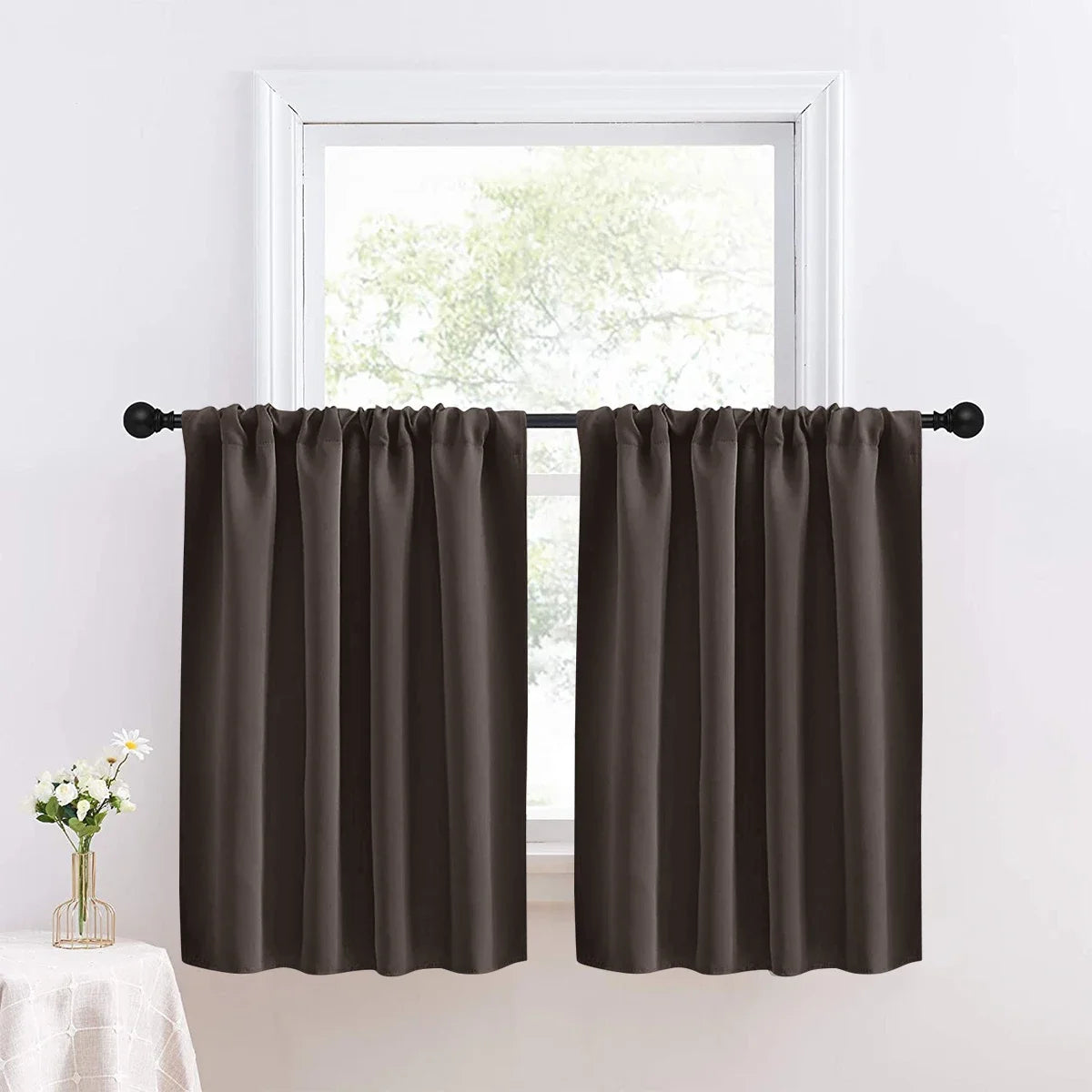 High Blackout Short Curtain, UV Protection for Kitchen
