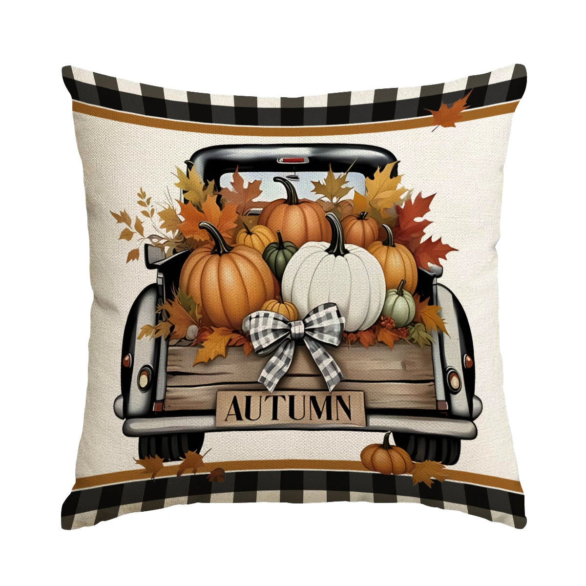 Pillow Covers - Autumn Thanksgiving Set of 1/4, No Core
