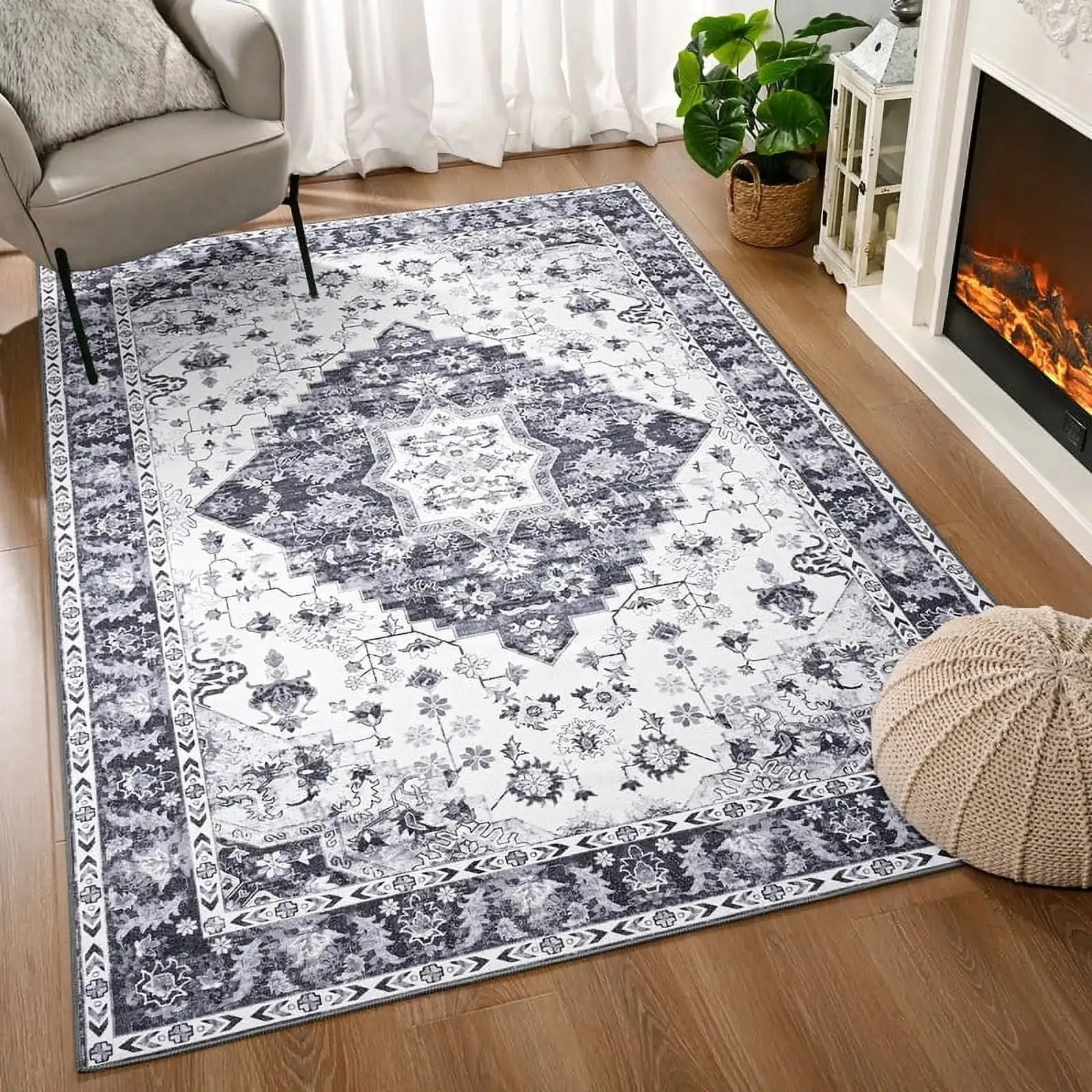 Vintage Persian Rug - Soft Boho Carpet for Any Room