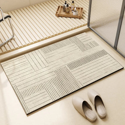 Bath Mat - Quick Dry & Absorbent Non-Slip Diatomaceous Earth 