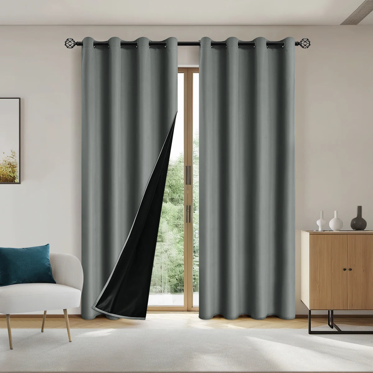 Blackout Curtains 1pc: Total Privacy, Bedroom & Living Room
