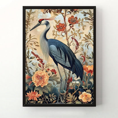 William Morris Flower Animals Wall Art Canvas Print