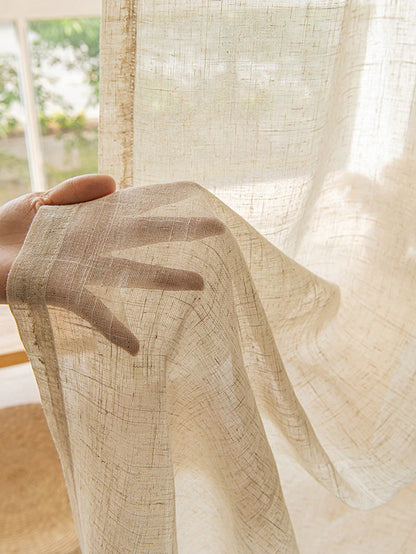 Japanese Linen Curtains: Semi Blackout, Mosquito Proof