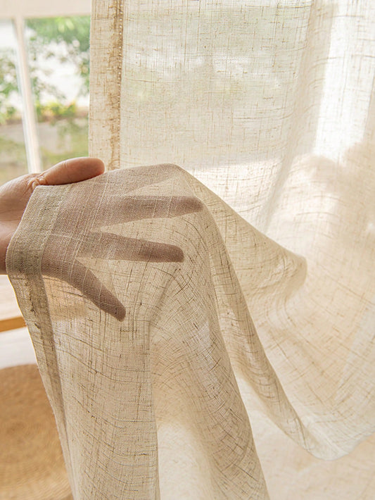 Japanese Linen Curtains: Semi Blackout, Mosquito Proof