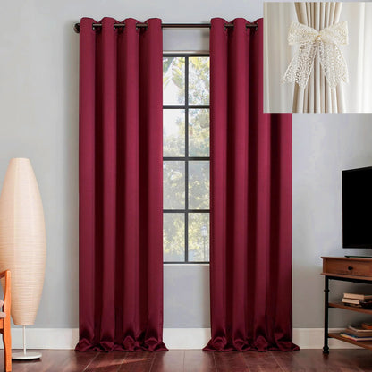 Yellow Blackout Curtains with Black TPU Interlining