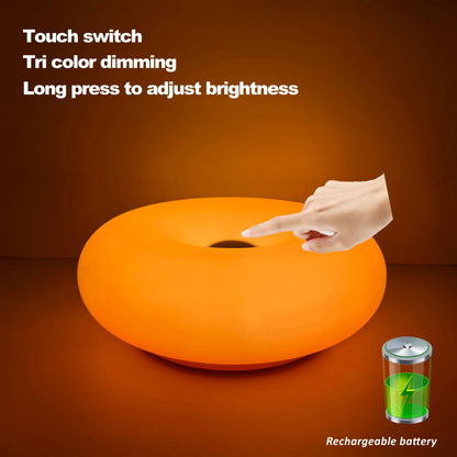 Bauhaus USB Table Lamp - Modern Donut Ambient Light