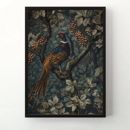 William Morris Flower Animals Wall Art Canvas Print