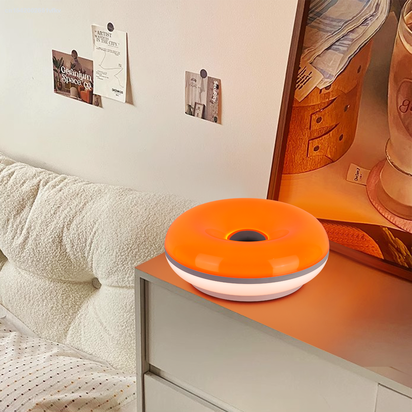 Bauhaus USB Table Lamp - Modern Donut Ambient Light