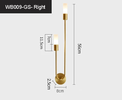 Modern LED Wall Lights Line Lamps Indoor Lighting for Bedroom Bedside TV Background Led Lamps Home Decor Light Fixture