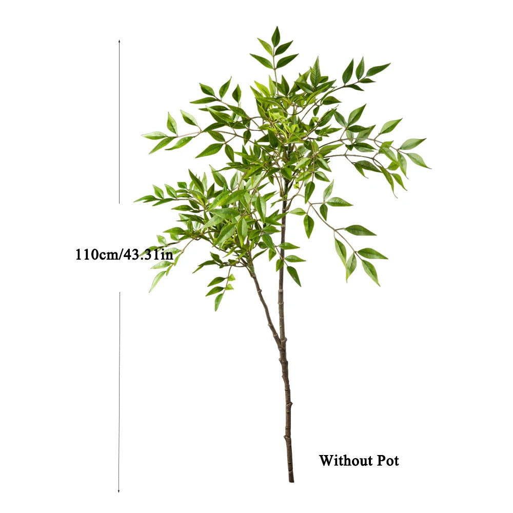 75cm Largen Fake Nandina Tree Artificial Palm Plants Plastic Green Bamboo Plant Faux Sumac Tree For Home Garden Office Decor