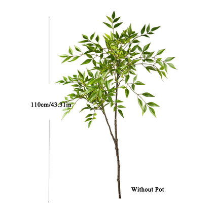 75cm Largen Fake Nandina Tree Artificial Palm Plants Plastic Green Bamboo Plant Faux Sumac Tree For Home Garden Office Decor