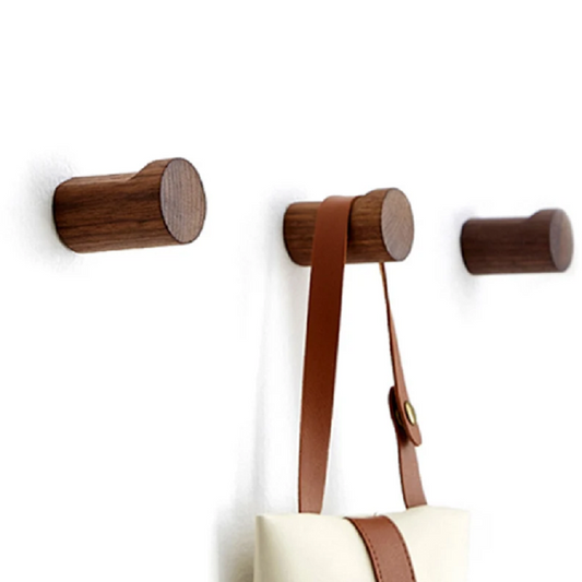Walnut Hook Modern Wall Mounted Coat & Towel Hanger