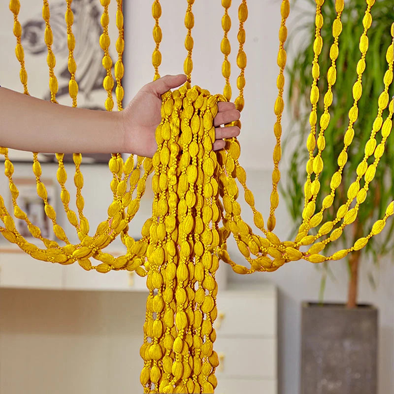 Polyester Beaded Curtains - Elegant Room Divider Decor