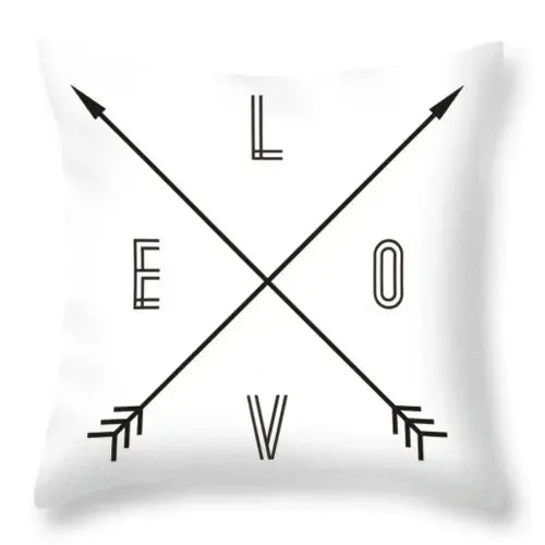 Pillow Cover - Modern Nordic Geometric Black White Design