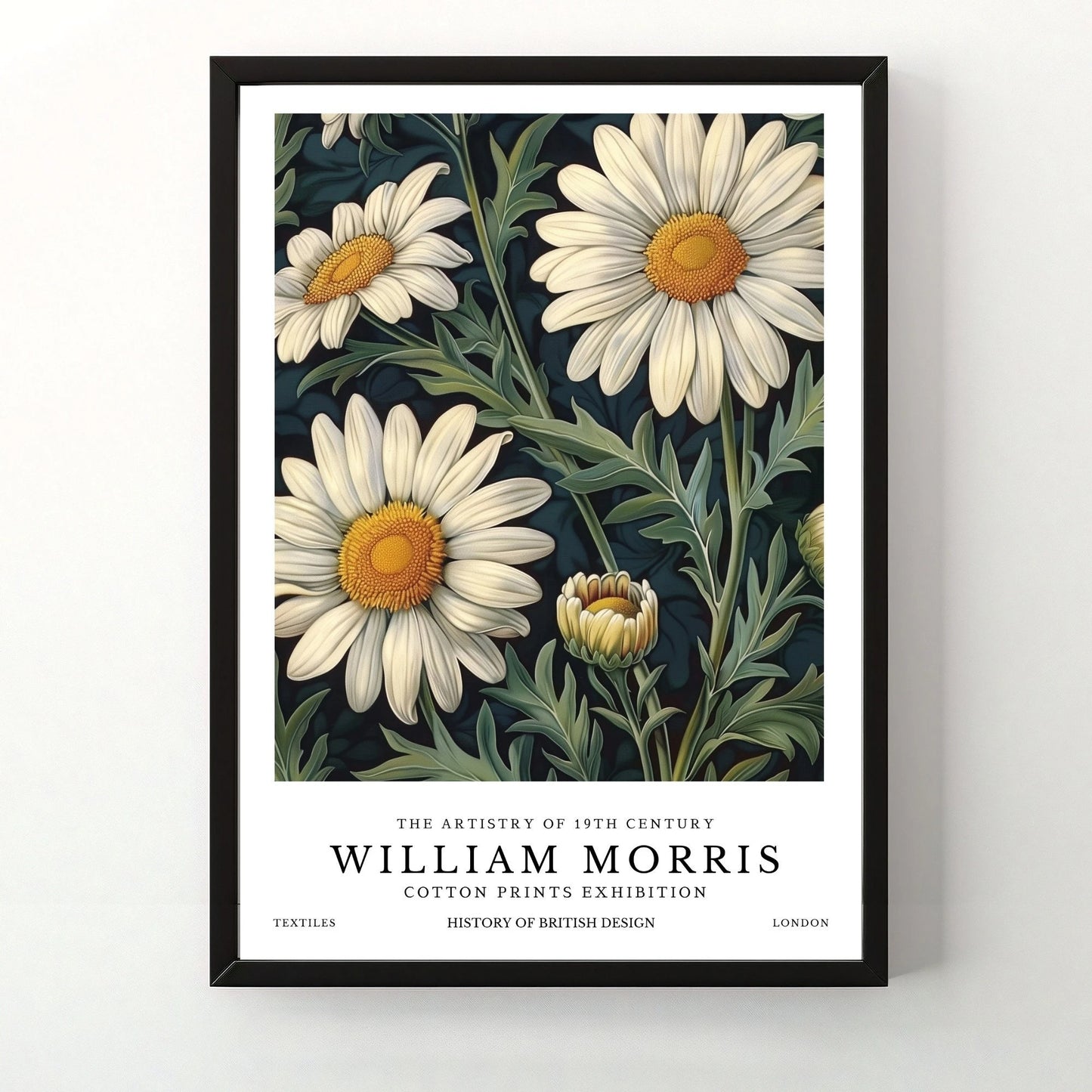 William Morris Flower Animals Wall Art Canvas Print