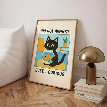 Wash Your Paws Black Cat Canvas Print Bathroom Cat You Pooping Wall Art Poster for Modern Living Room Toilet Kitchen Home Decor