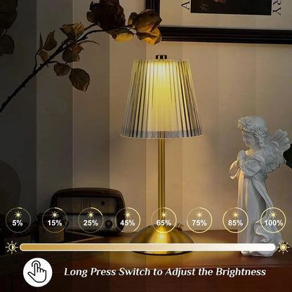 Cordless Touch Lamp: Dimmable, 3 Colors, Battery Operated