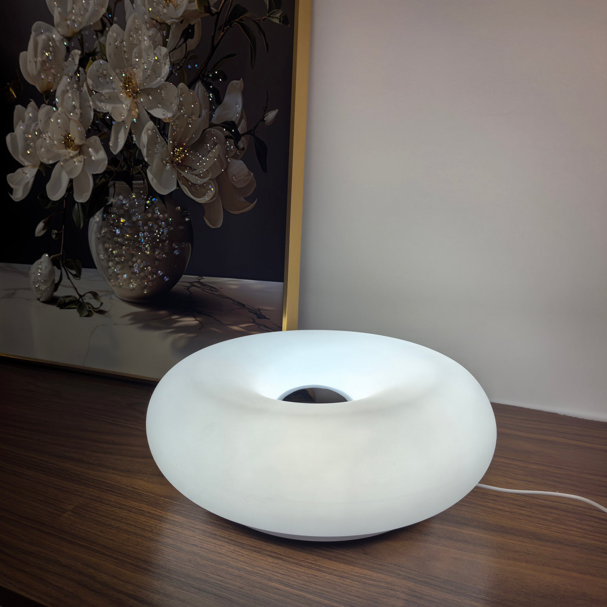 Bauhaus USB Table Lamp - Modern Donut Ambient Light