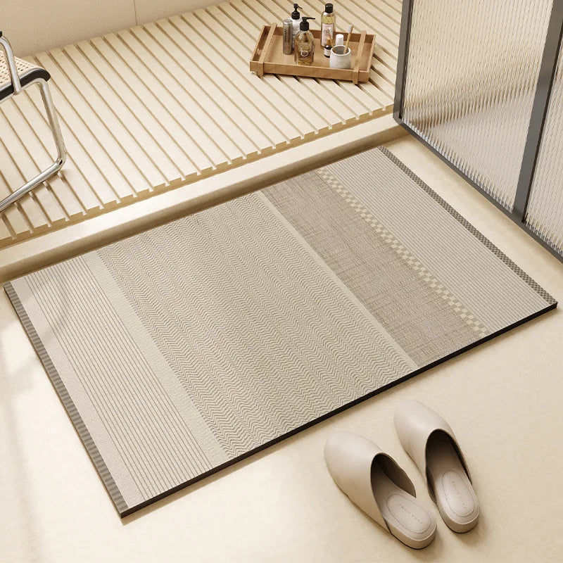 Bath Mat - Quick Dry & Absorbent Non-Slip Diatomaceous Earth 