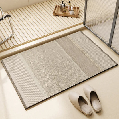 Bath Mat - Quick Dry & Absorbent Non-Slip Diatomaceous Earth 