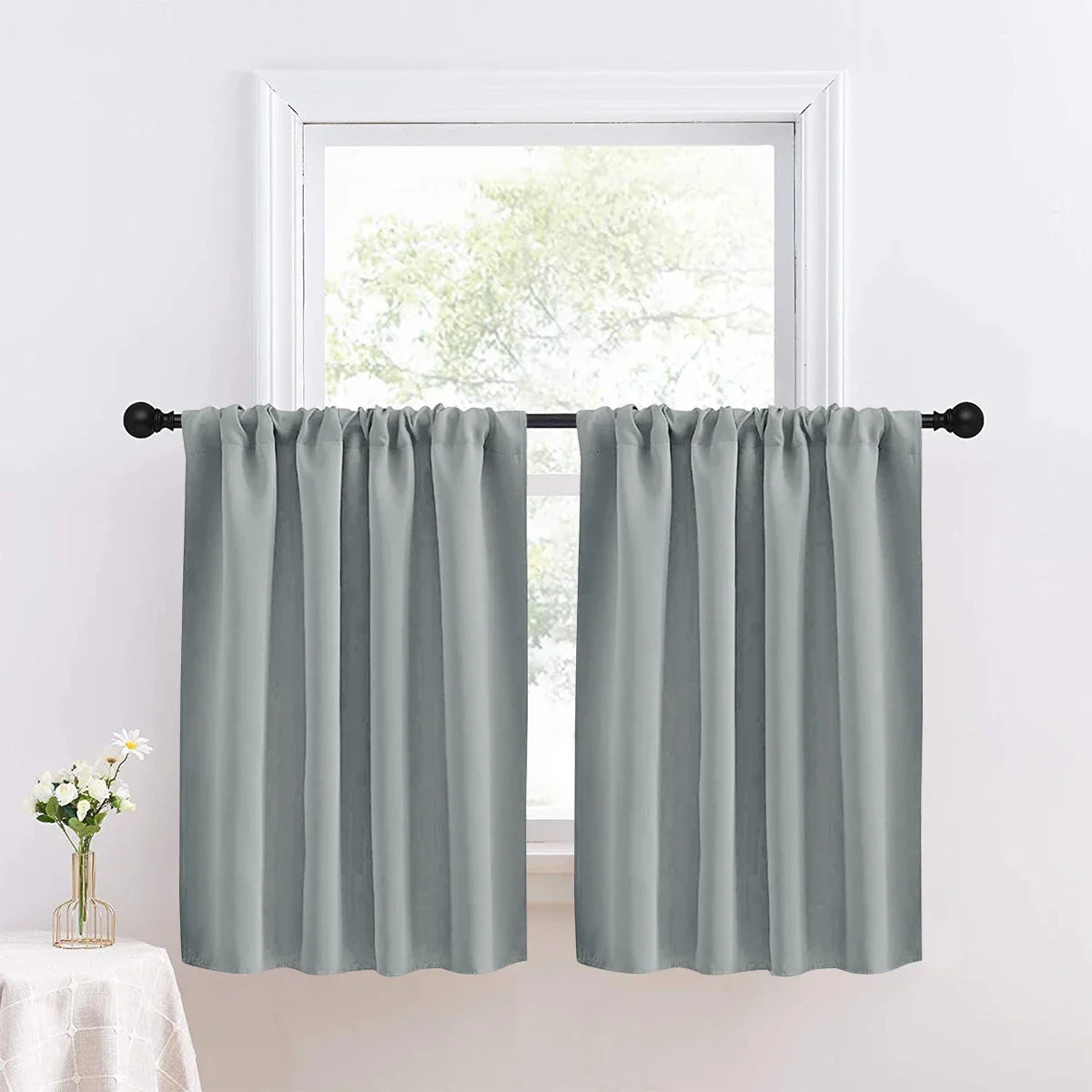 High Blackout Short Curtain, UV Protection for Kitchen