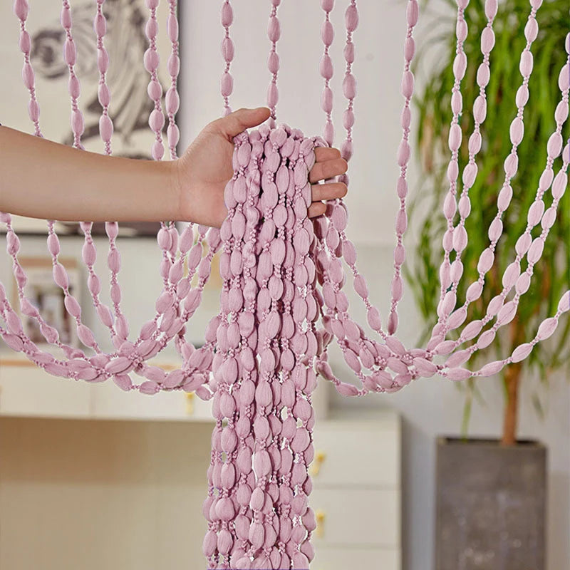 Polyester Beaded Curtains - Elegant Room Divider Decor