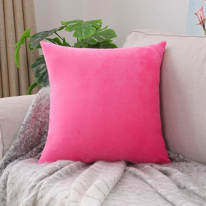 Nordic Plush Pillow Cover: Large Square Sofa Bed Decor