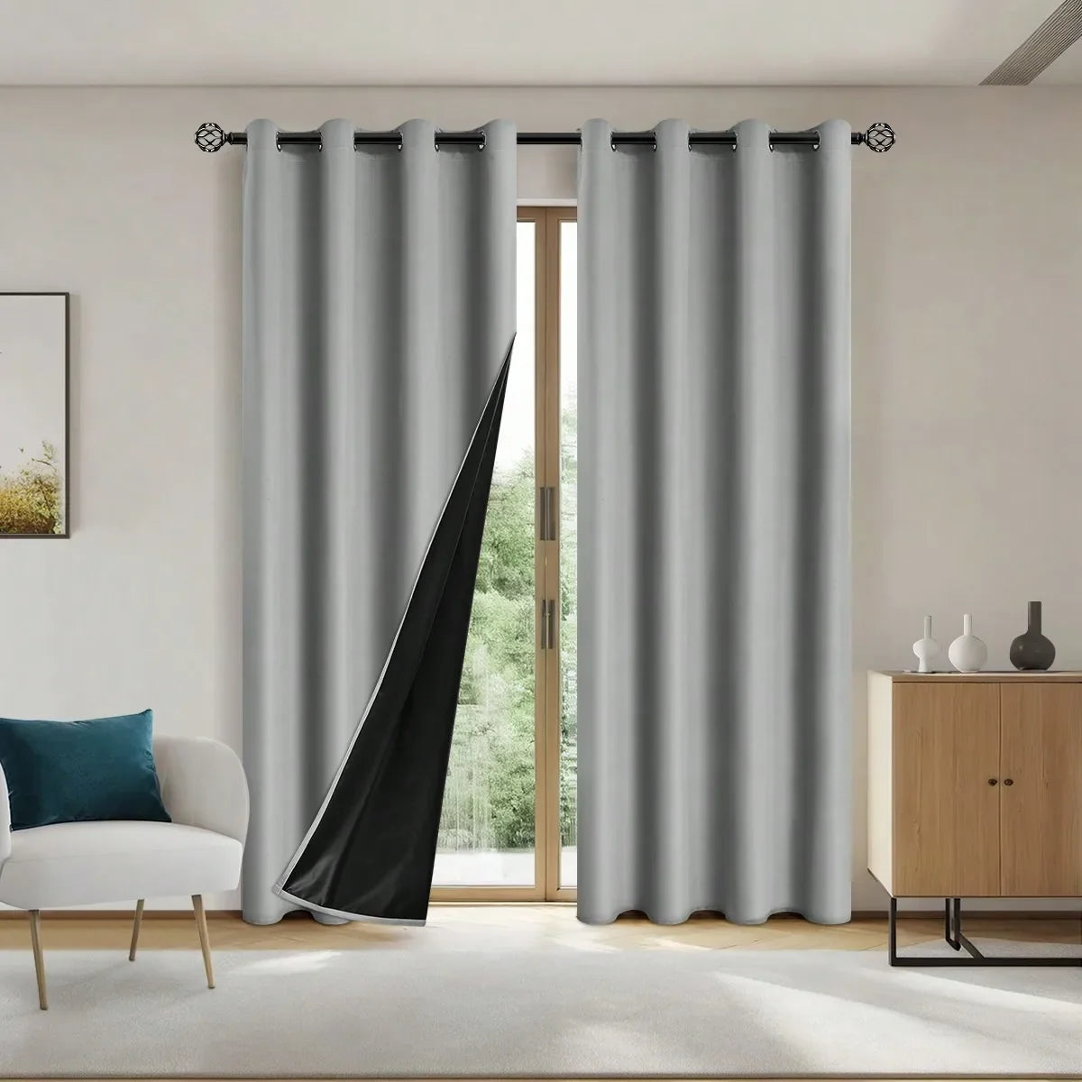 Blackout Curtains 1pc: Total Privacy, Bedroom & Living Room