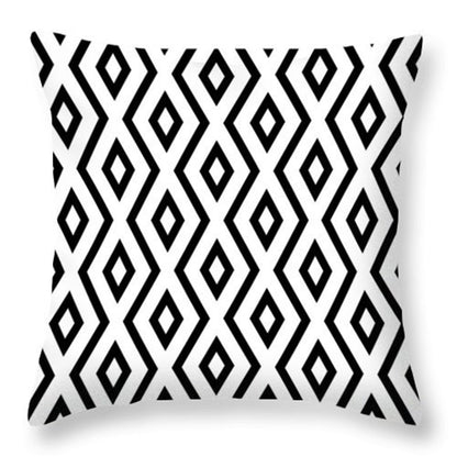 Pillow Cover - Modern Nordic Geometric Black White Design