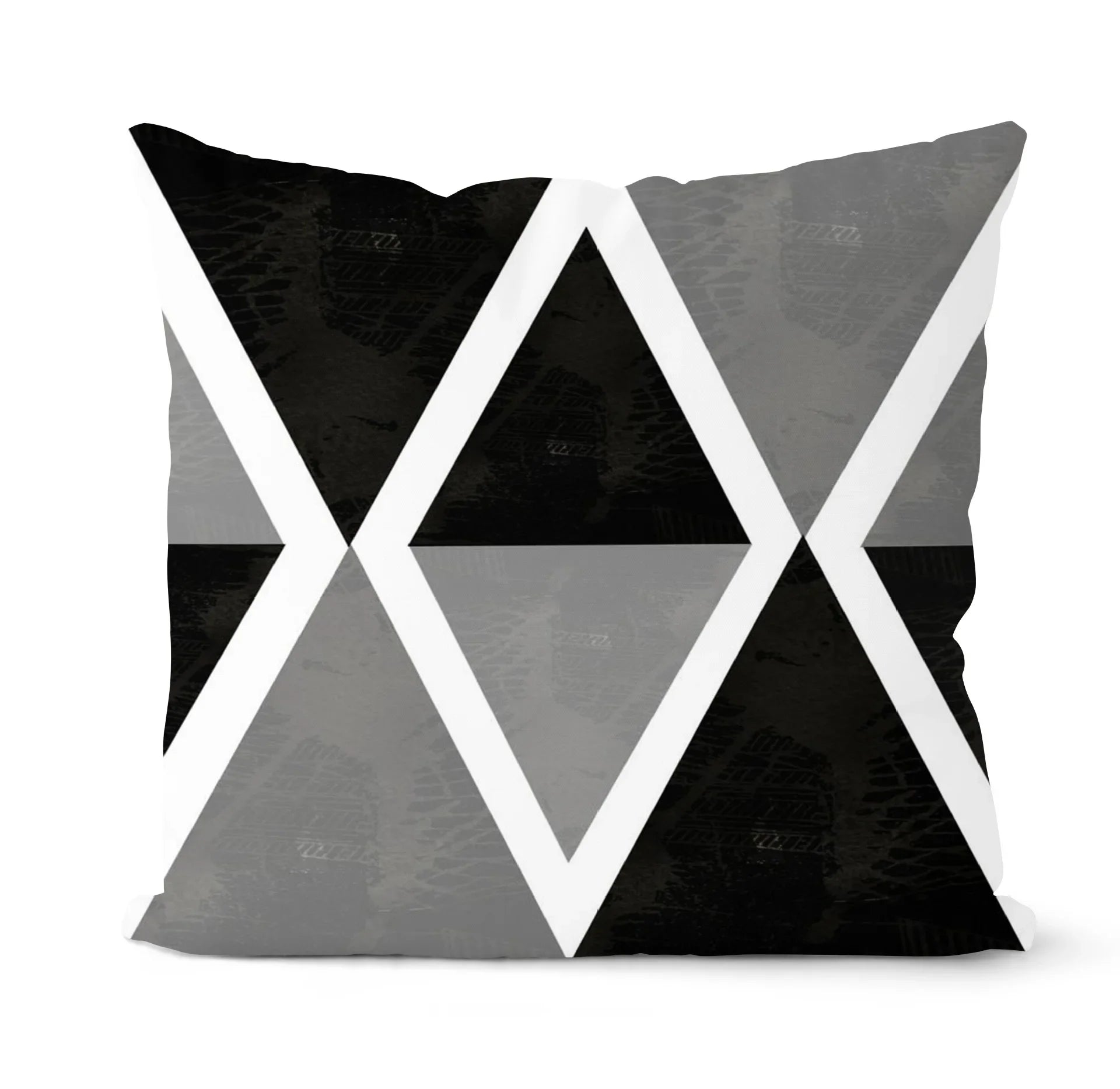 Pillow Cover - Modern Nordic Geometric Black White Design