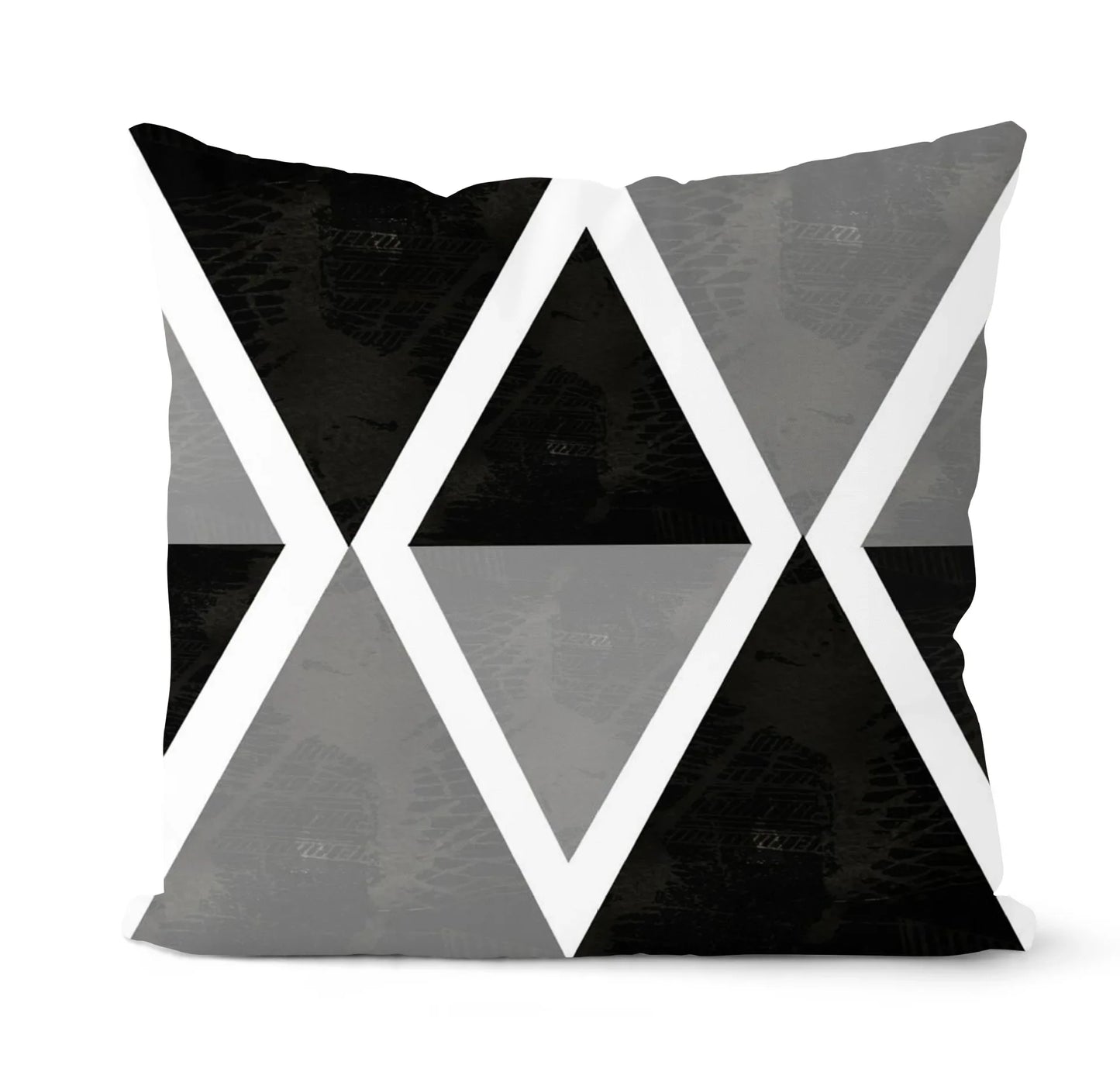 Pillow Cover - Modern Nordic Geometric Black White Design